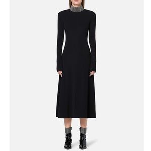 Christopher Kane ribbed jersey crystal dress IT 40 US 4